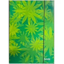 teczka-z-gumka-a4-kartonowa-lakierowana-na-dokumenty-handy-zielona-kwiatki