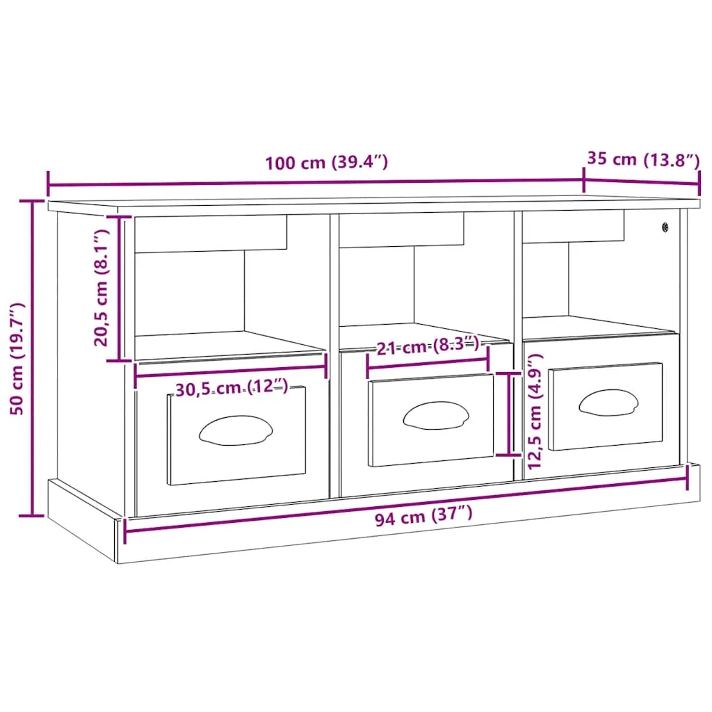 szafka-tv-biala-100x35x50cm