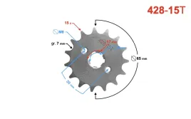 zebatka-428-15-do-motoroweru-z-otworami