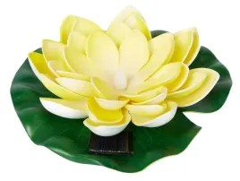 lampa-solarna-plywajaca-oczko-wodne-lilia-zolta