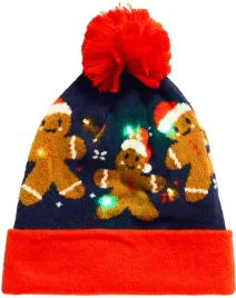 czapka-zimowa-swiateczna-prezent-dla-dzieci-z-6-diodami-led-i-pomponem