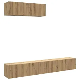wiszace-szafki-telewizyjne-3-szt-dab-artisan-100x30x30-cm