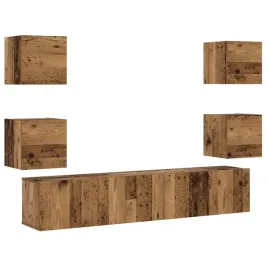 wiszace-szafki-telewizyjne-6-szt-stare-drewno