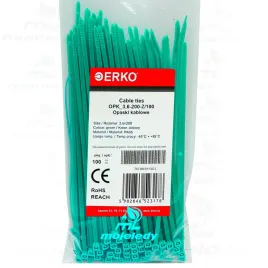 opaska-zaciskowa-zielona-opk-200-36-100szt-erko-36-200-odporne-na-uv