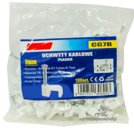 100x-uchwyt-kabla-flop-7-plaski-bialy-56-7-x-100szt-na-przewod-2x15mm