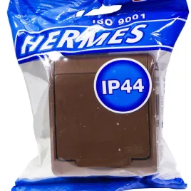 gniazdo-pojedyncze-hermetyczne-natynkowe-brazowe