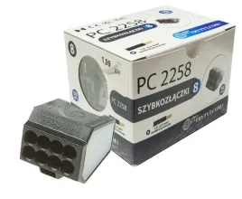 Zdjęcie produktu 50x szybkozłączka elektryczna 8x2,5 złączka samozaciskowa drut 8 x 2,5mm