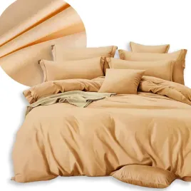 komplet-poscieli-200x220-2x-poszewki-70x80-dwustronna-gladka-miekka-ecru