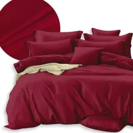 komplet-poscieli-200x220-2x-poszewki-70x80-dwustronna-gladka-miekka-czerwon
