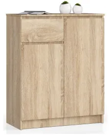 komoda-do-salonu-szafka-80-cm-2-drzwi-1-szuflada-bezuchwytowa-dab-sonoma