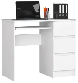 biurko-komputerowe-a-6-90-cm-stolik-prawe-3-szuflady-1-polka-male-biale