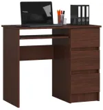 pojemne-biurko-dzieciece-90-cm-wenge-3-szuflady
