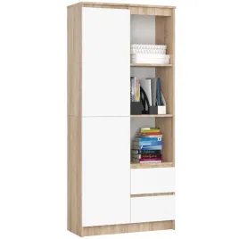 regal-mlodziezowy-80-sonoma-bialy-szuflady-7-polek