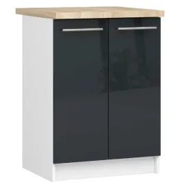 szafka-kuchenna-z-blatem-oliwia-60-cm-stojaca-2-drzwi-biala-grafit-polysk