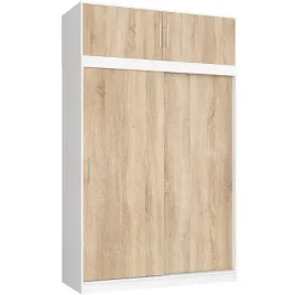 szafa-przesuwna-z-nadstawka-150-cm-garderoba-4-drzwi-8-polek-biala-sonoma