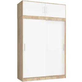 szafa-przesuwna-z-nadstawka-150-cm-garderoba-4-drzwi-8-polek-sonoma-biala