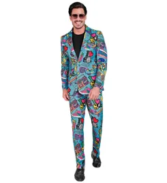 stroj-disco-garnitur-niebieski-i-love-80-nadruk-lata-80-xl