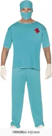 stroj-chirurga-przebranie-lekarza-doktora-zielony-kostium-szpital-m