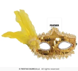 maska-wenecka-zlota-z-piorkiem-wenecki-bal-karnawal