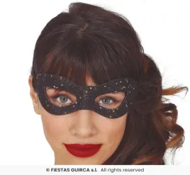 maska-czarna-w-gwiazdki-karnawal-bal