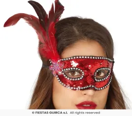 maska-wenecka-cekinowa-czerwona-z-piorkiem-kwiat-karnawal