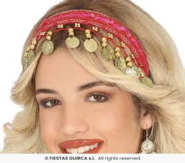 opaska-cyganka-monety-czerwona-tancerka-orientalna