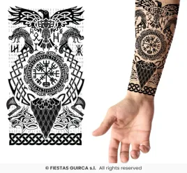 tatuaz-wikinga-nordycki-tatuaze-tattoo-charakteryzacja-halloween