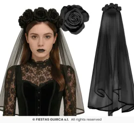 opaska-z-rozami-welon-pogrzebowy-toczek-halloween