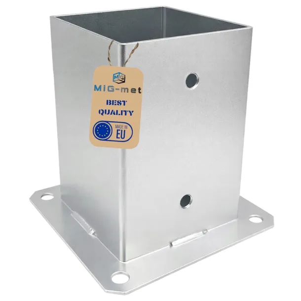 PODSTAWA SŁUPA 100x100mm PRZYKRĘCANA DO BETONU WSPORNIK KOTWA 10x10cm