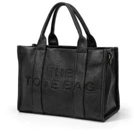 torebka-damska-tote-bag-klasyczna-czarna-skora-ekologiczna-pasek-kieszonki