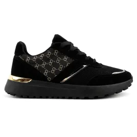 buty-sportowe-damskie-sneakersy-czarne-sznurowane-platforma-lekkie-modne