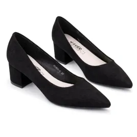 eleganckie-czolenka-damskie-czarne-slupek-6-cm-zamszowe-wygodne