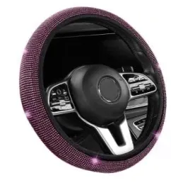 pokrowiec-na-kierownice-38cm-czarny-rozowe-krysztalki