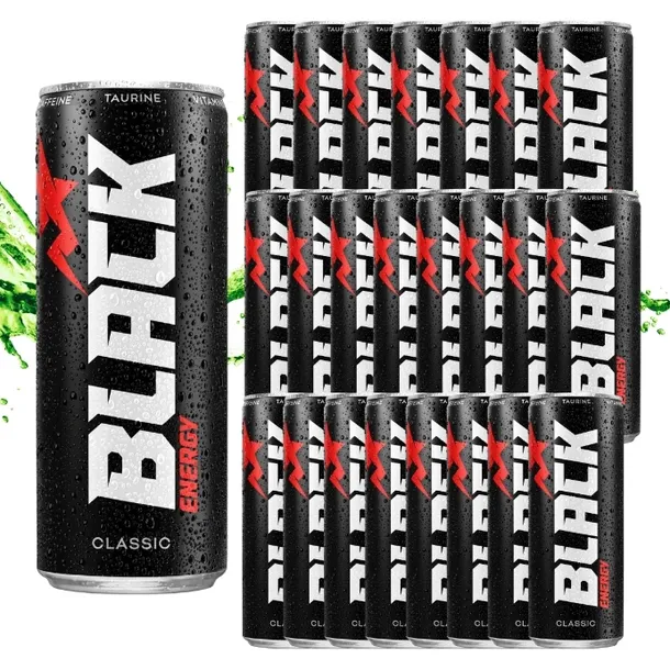 Black Energy napój energetyczny energy drink puszka kaucja 24x250ml