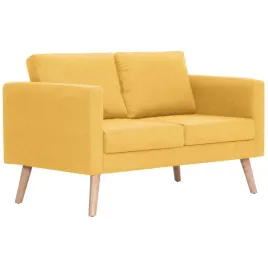 sofa-2-osobowa-tapicerowana-tkanina-zolta