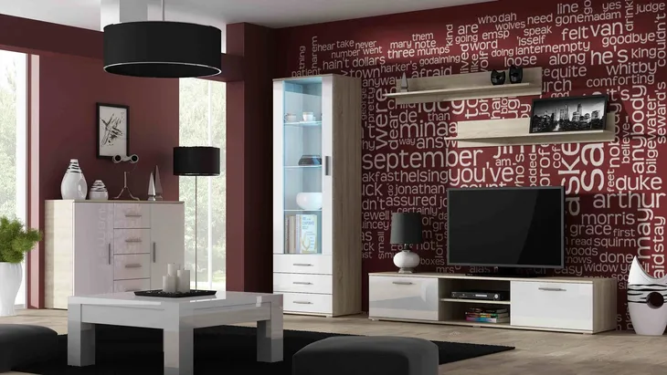 witryna-soho-s1-dab-sonoma-bialy-polysk-stan-nowy