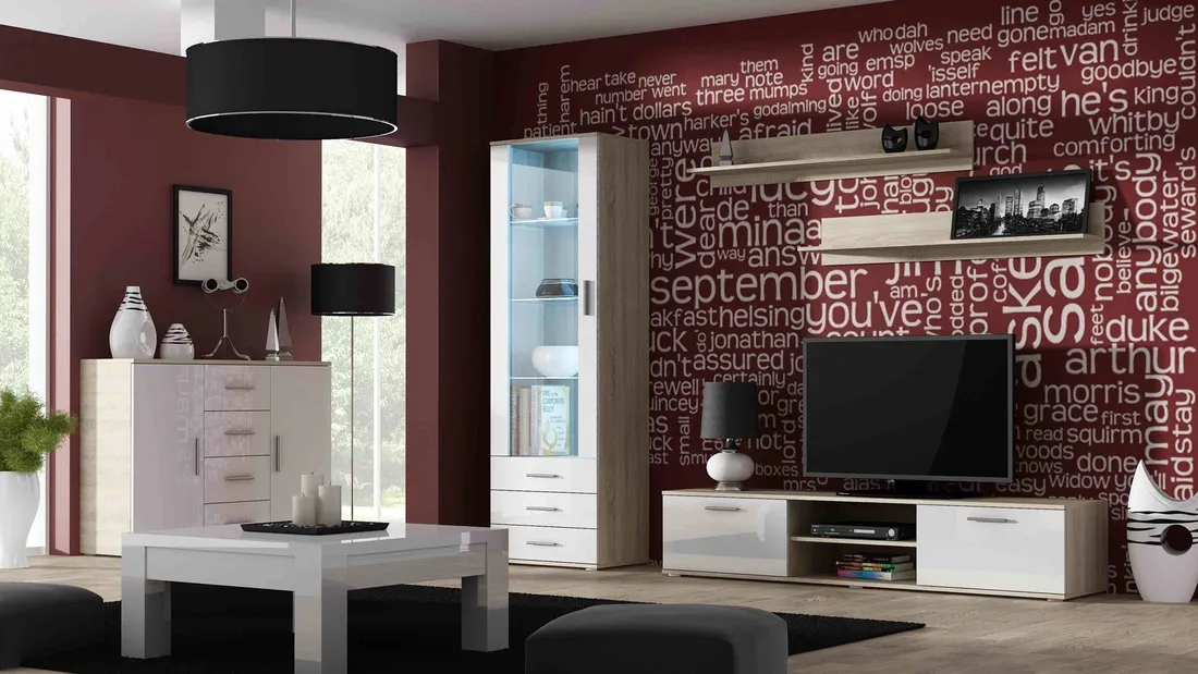 witryna-soho-s1-dab-sonoma-bialy-polysk-stan-nowy
