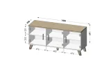 komoda-lotta-150-3d-bialy-dab-sonoma-stan-nowy