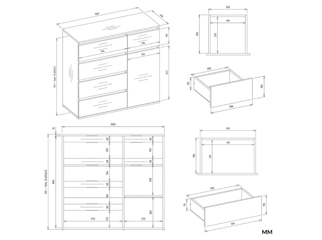 komoda-malwa-1d5s-bialy