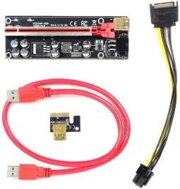 riser-pci-e-1x-16x-usb-3-0-sata-6-pin-ver-009s-plus-8-kondensatorow