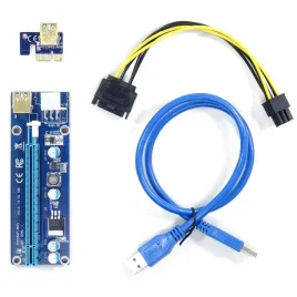 riser-plytka-pci-e-1x-16x-usb-3-0-sata-6-pin-4-kondensatory-ver-009s