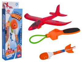 zestaw-samolot-czerwony-2w1-z-wyrzutnia