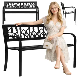 lawka-ogrodowa-metalowa-120x50-cm-parkowa-z-dekoracyjnym-oparciem-czarna