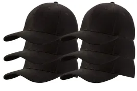 zestaw-6-sztuk-czapka-z-daszkiem-bejsbolowka-100percent-cotton-czarne