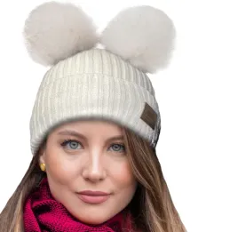 zimowa-czapka-ciepla-dwa-pompony-cieply-polar