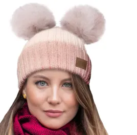 zimowa-czapka-ciepla-dwa-pompony-cieply-polar