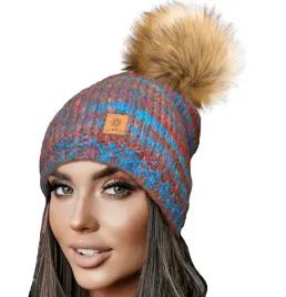 zimowa-czapka-ciepla-pompon-i-polar-woolk-morgana