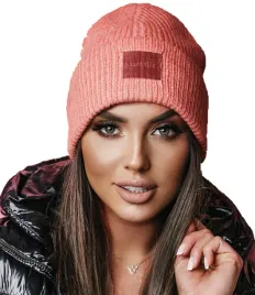 zimowa-czapka-unisex-woolk-ciepla-olaf-lososiowy