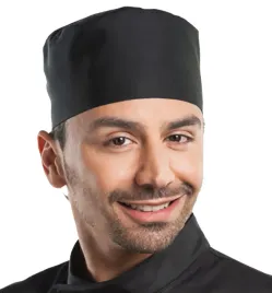 czapka-kucharska-krotka-czarna-gastronomiczna-s-m