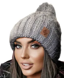 zimowa-czapka-ciepla-pompon-podszewka-polar